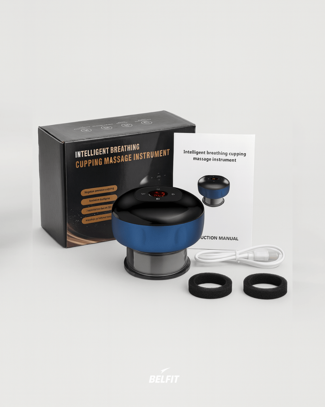 Appareil de Cupping intelligent anti-cellulite Bleu 6 vitesses